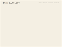 Tablet Screenshot of jamibartlett.com
